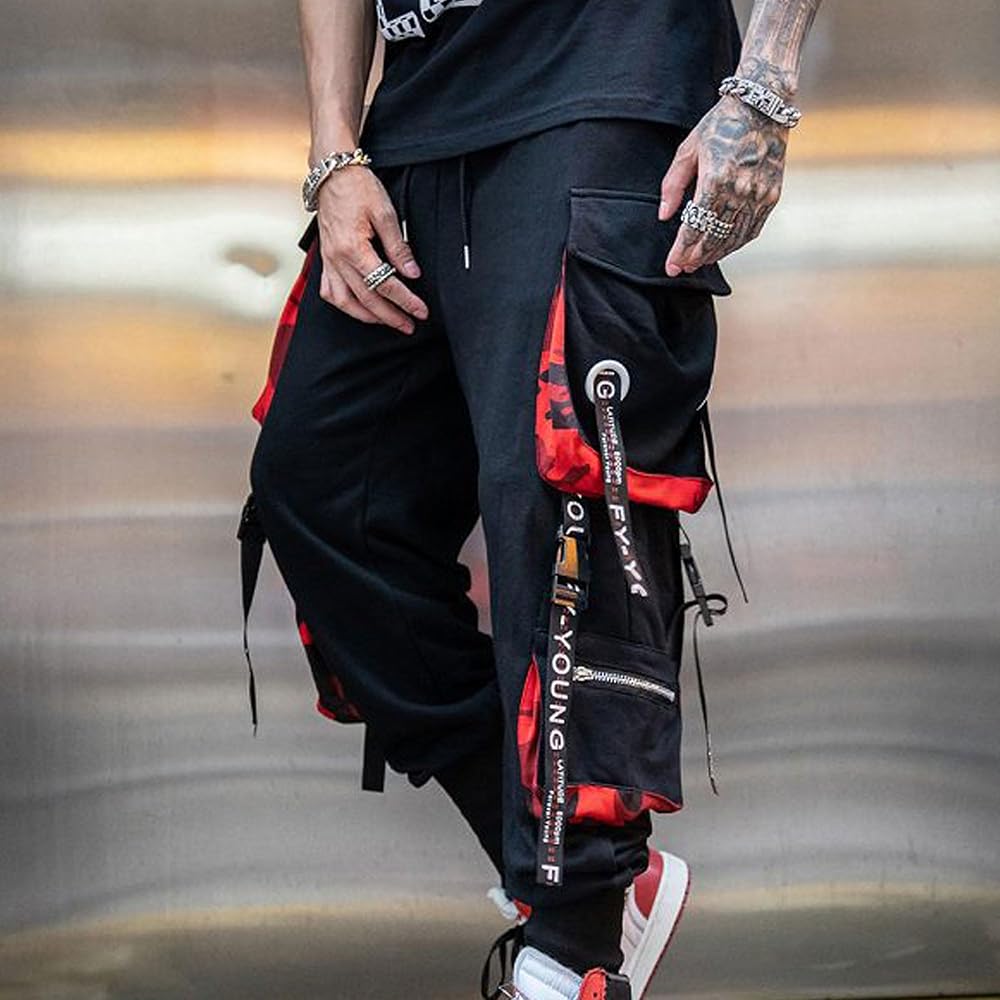 Amazon | [ラッコウ] メンズカーフパンツドローストリングルーズ